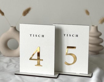 Tischnummern aus Holz, Tischnummern Hochzeit, Wedding Table Numbers, Custom Table Sign
