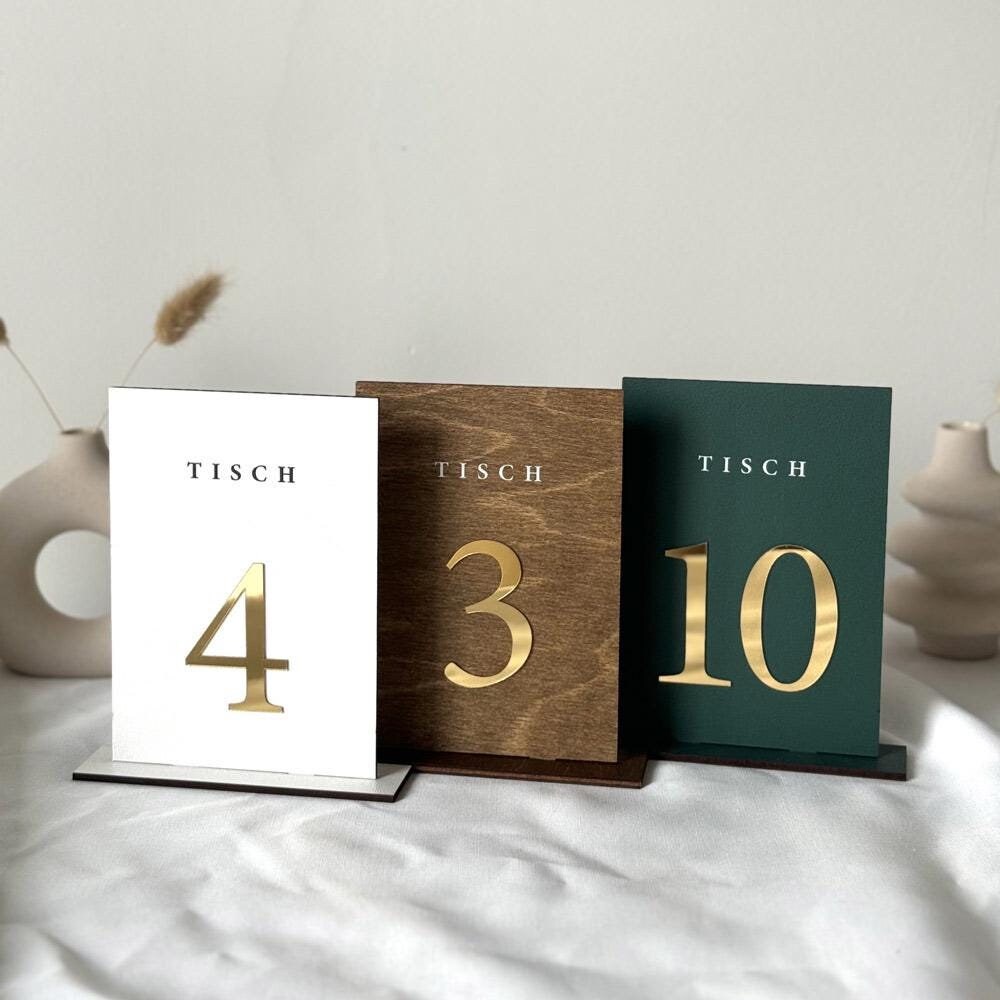 Tischnummern Hochzeit, Tischnummern Holz, Wedding Table Numbers, Custom Table Sign