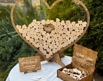 "Hochzeits-Gästebuch, Hochzeits-Gästebuch, Hochzeitsdeko ""Herz"""