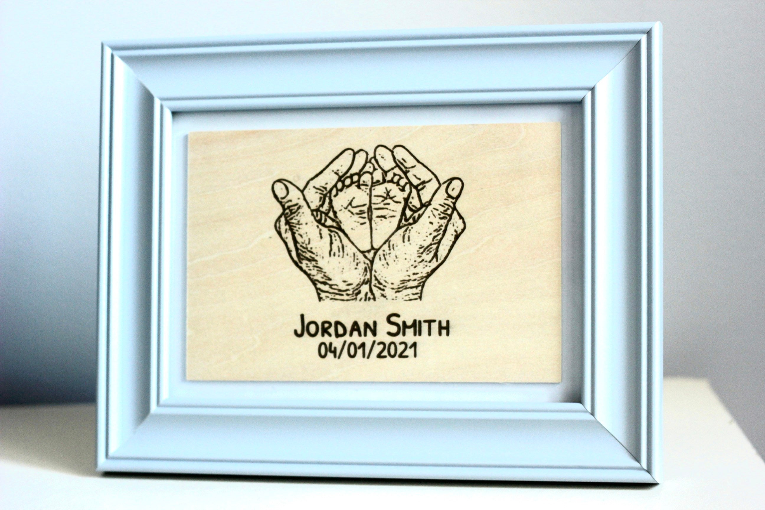 Personalised newborn baby engraving Etsy