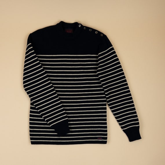 Pull marin en laine Captain Corsaire Etsy France