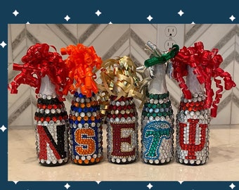 MiNI Bedazzled College Bottles Bed Decorating Party Dorm Decor College bling bottles