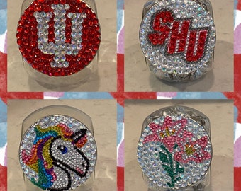 Bedazzled Bling College Candy Jars for Bed Party and College Acceptances