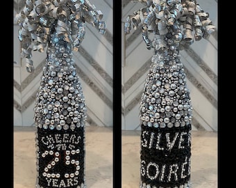Personalized / Custom Bedazzled College Bottles