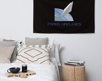 Paper Airplanes Flag Wall Hanging Tapestry