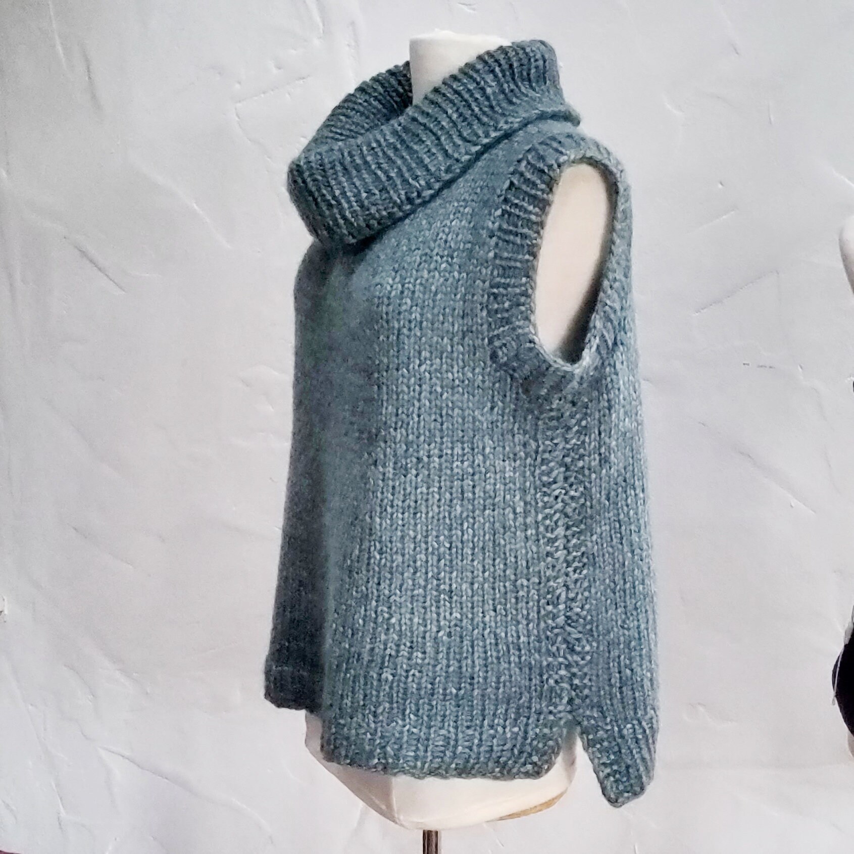 Kostenlose Strickanleitung Pullunder Aus Zwei Rechtecken Stricken Strickanleitung für Slipover / Pullunder, S-XXXL, auch für Anfänger