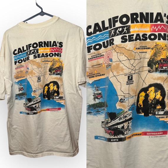 Vintage 90s HANES 1994 California’s Four Seasons T
