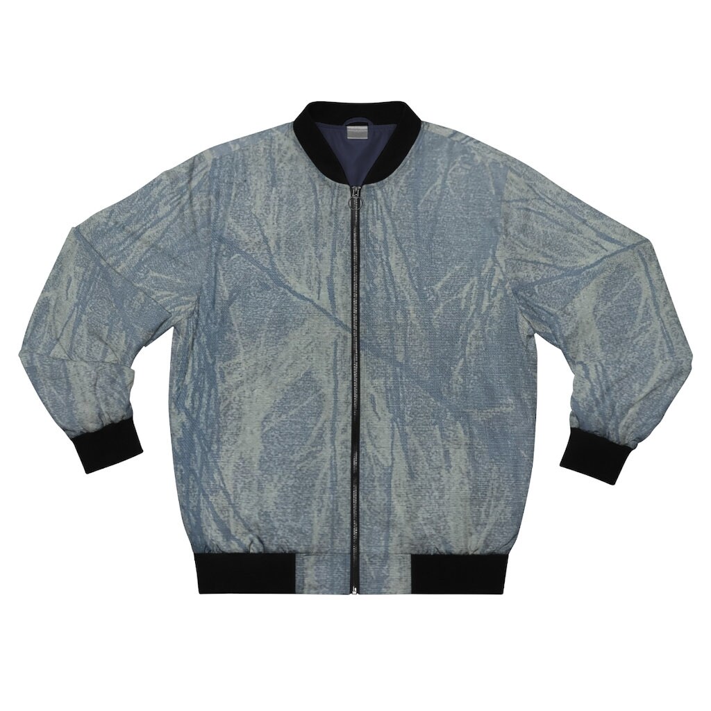 MEN BOMBER JACKET Elastic Collar Jacket Ribbed Cuffs Coat Etsy