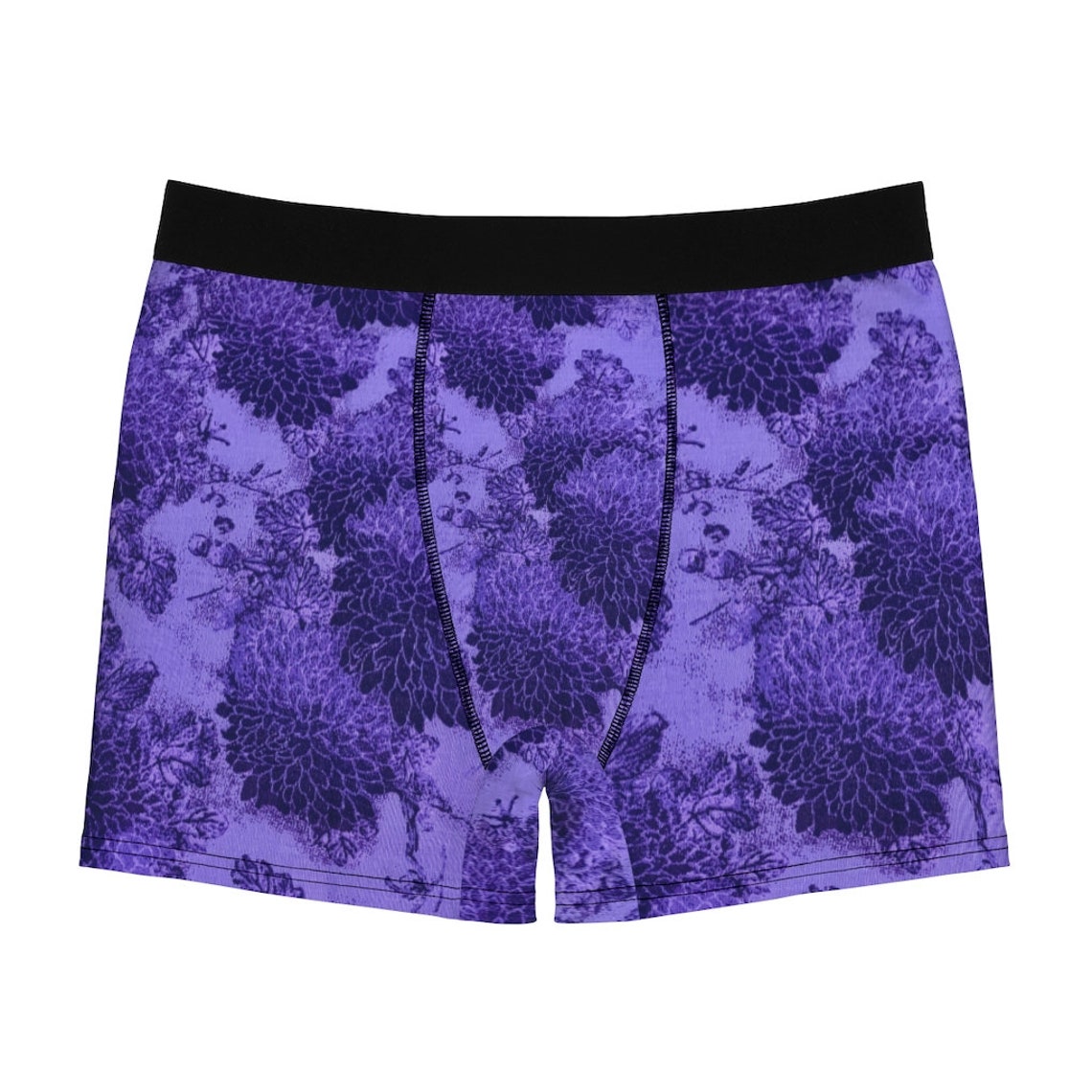 MEN BOXER BRIEFS Men Printed Boxer Polyester Underwear Etsy