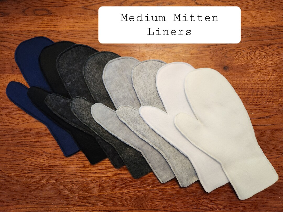 Medium Fleece Mitten Liners Etsy