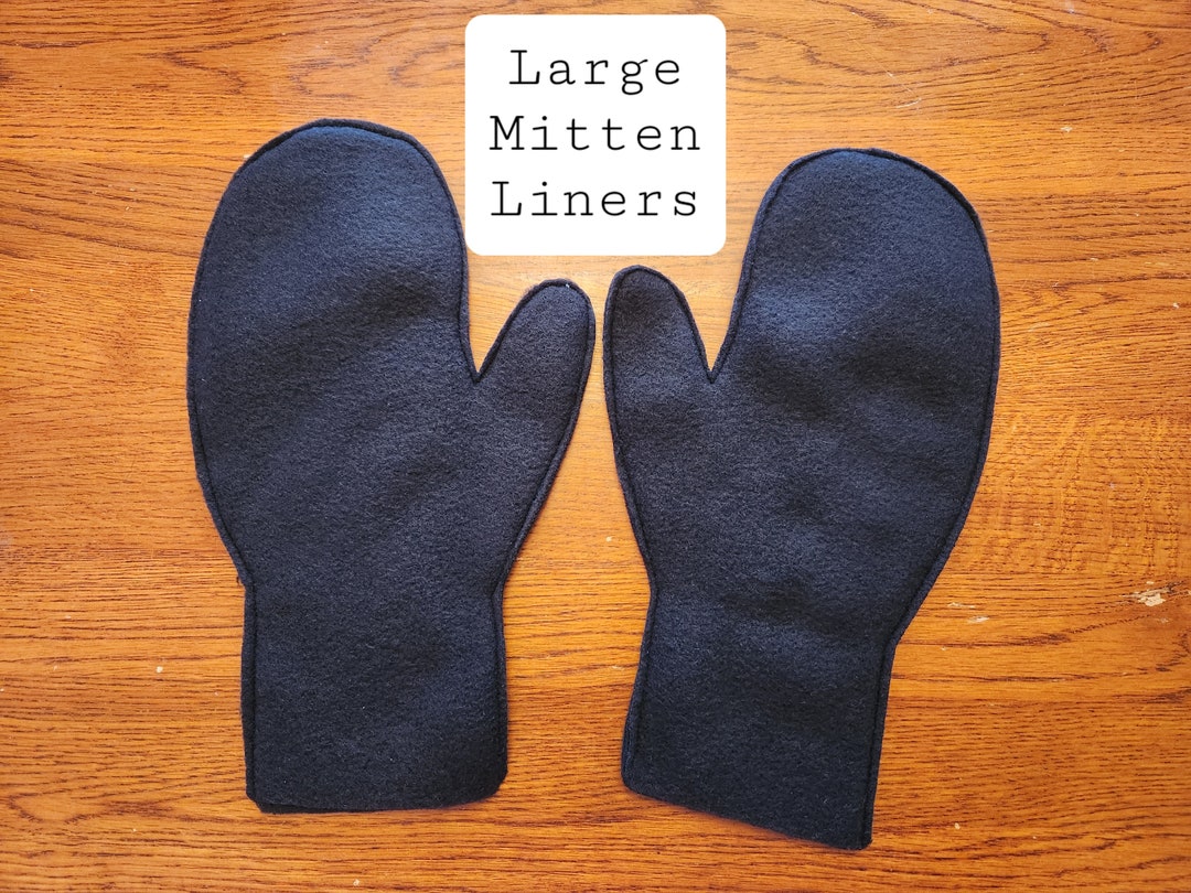 Large Fleece Mitten Liners Etsy
