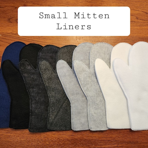Small Women's Fleece Mitten Liners