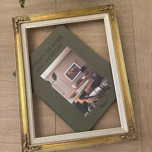 Ornate Gold Colored Wooden Photo Art Frame