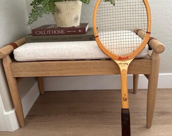 Raquette De Tennis Vintage Bancroft SUPER WINNER, Bois, 1970, Fabriquée Aux USA