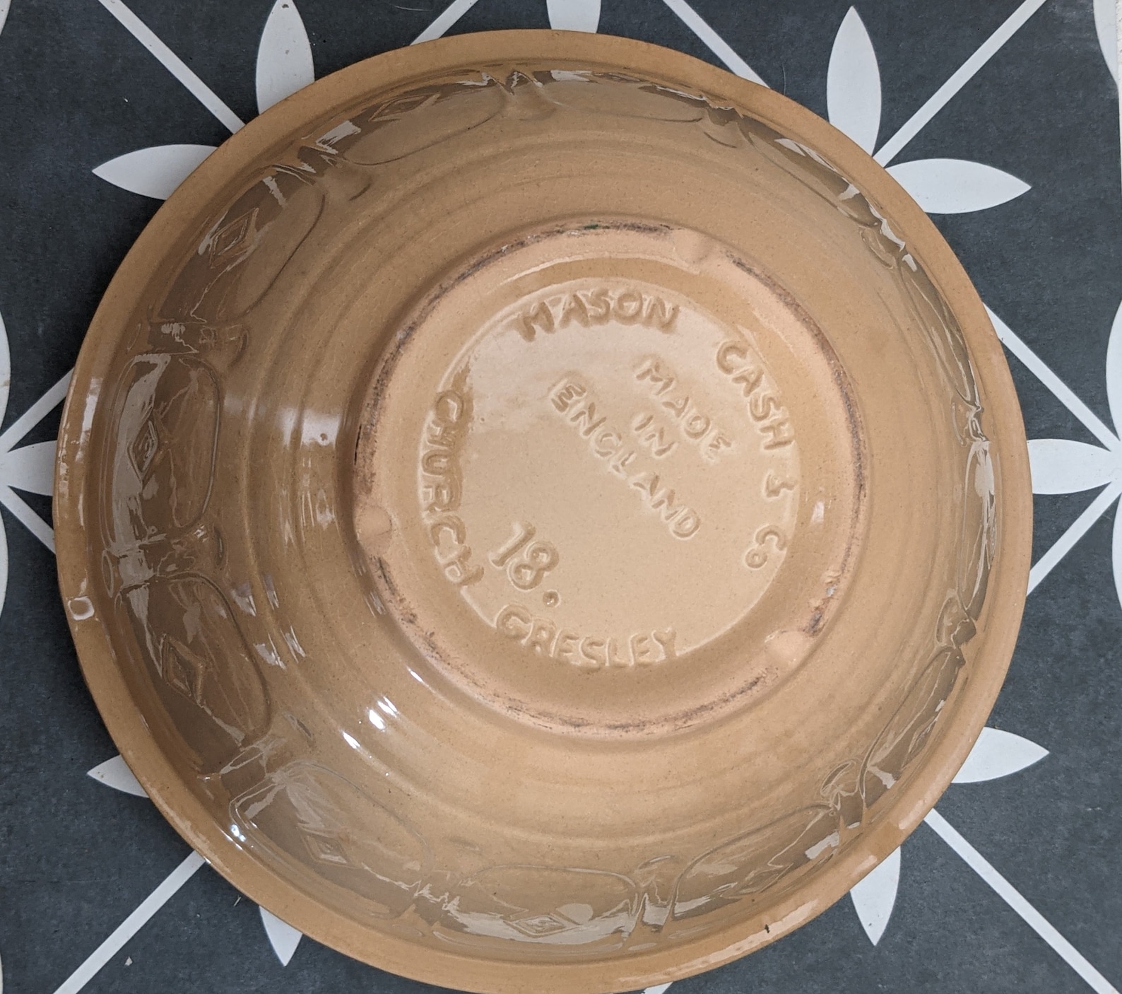 1970s vintage Mason Cash & Ceramic Mixing Bowl Church Gresley Etsy