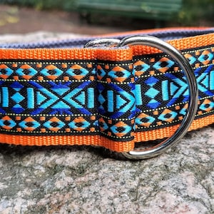 Hondenhalsband extra breed 5 cm met zachte vulling en bijpassende riem, verstelbare trekhalsband, martingaal, cadeau-idee voor hondenbezitters ohne Leine