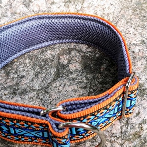 Hondenhalsband extra breed 5 cm met zachte vulling en bijpassende riem, verstelbare trekhalsband, martingaal, cadeau-idee voor hondenbezitters afbeelding 4