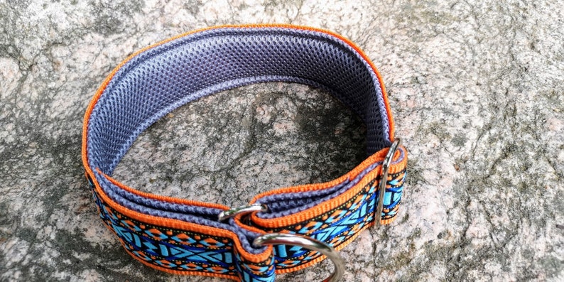 Hondenhalsband extra breed 5 cm met zachte vulling en bijpassende riem, verstelbare trekhalsband, martingaal, cadeau-idee voor hondenbezitters afbeelding 4