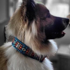 Dog collar with soft padding extra wide 4 cm, pull stop collar adjustable, martingale comfortable and light, gift for dog image 4