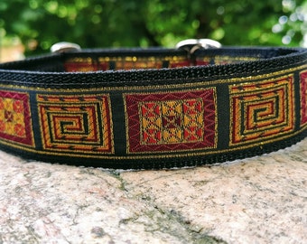 Hundehalsband extra breit 4cm mit weicher Polsterung, stufenlos einstellbares Windhund Zugstopp-Halsband,  Martingale mit Tragekomfort