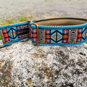 Dog collar with soft padding extra wide 4 cm, pull stop collar adjustable, martingale comfortable and light, gift for dog image 5