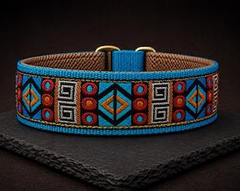 Collare per cani con imbottitura morbida, extra largo (4 cm) | Martingala regolabile o fibbia a scatto, comodo e leggero | Regalo per cani