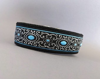 Styleshes dog collar 4 cm wide I soft padding I pull stop or buckle I adjustable sturdy comfortable I gift for dog