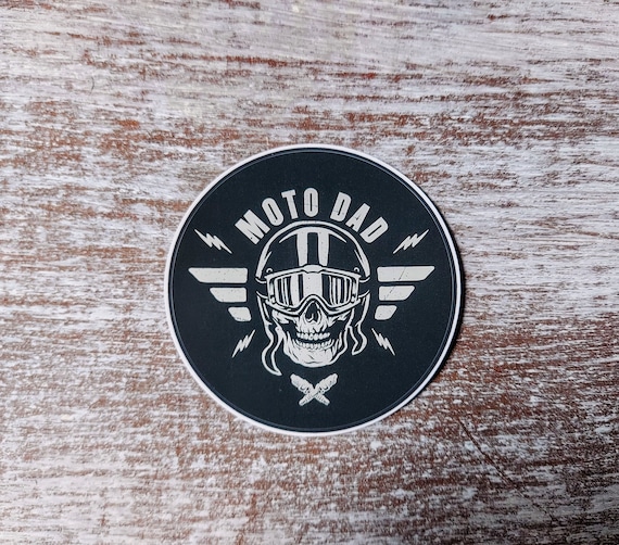 Moto Dad Sticker - Etsy