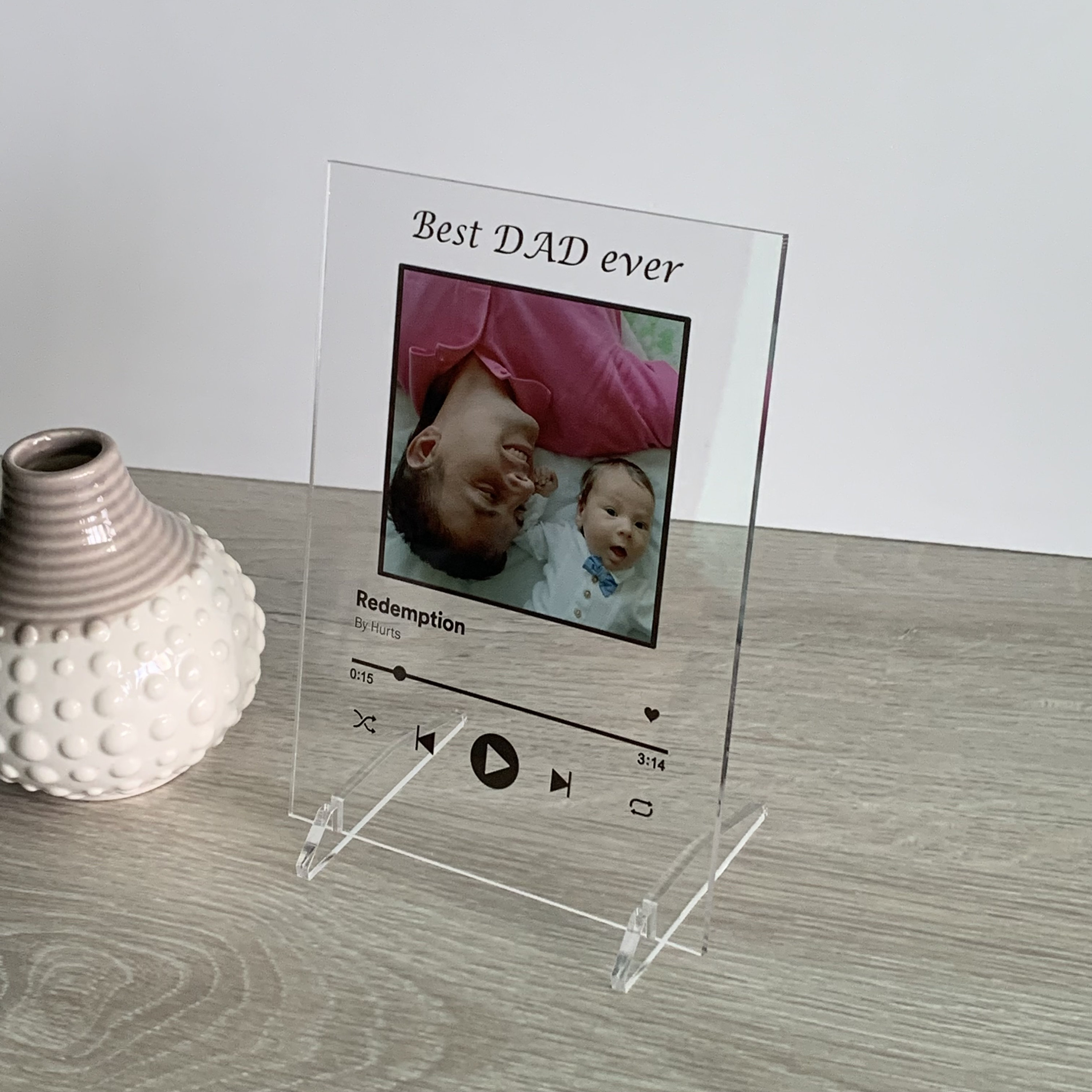 Custom Acrylic Music Plaque Customizable Song Print Etsy