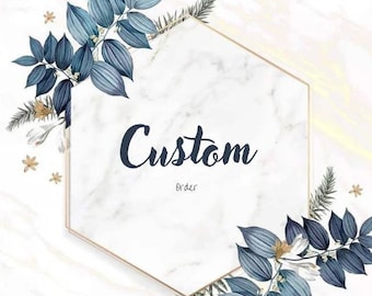 Custom flower earrings.