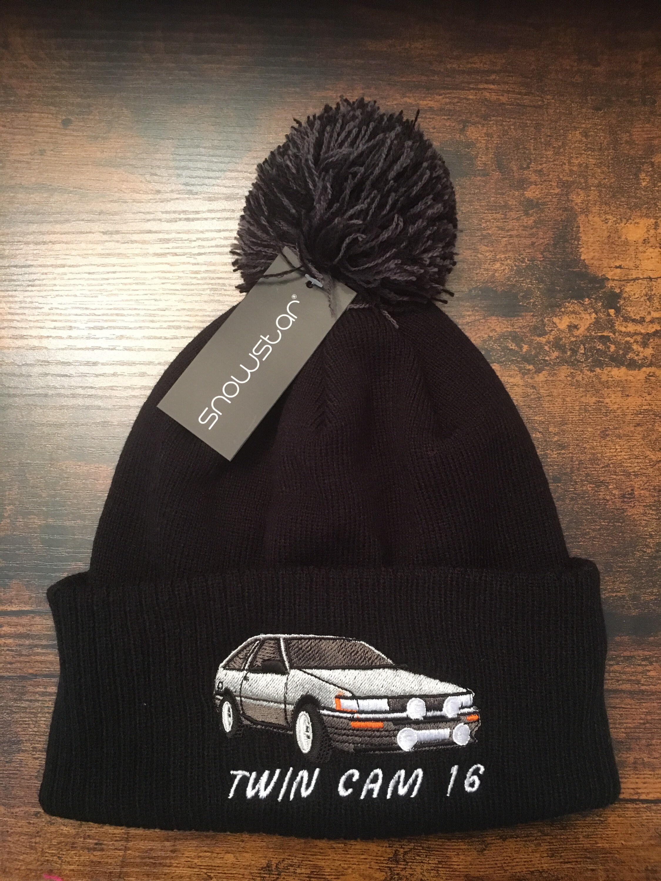 Twin Cam Toyota Bobble Beanie 