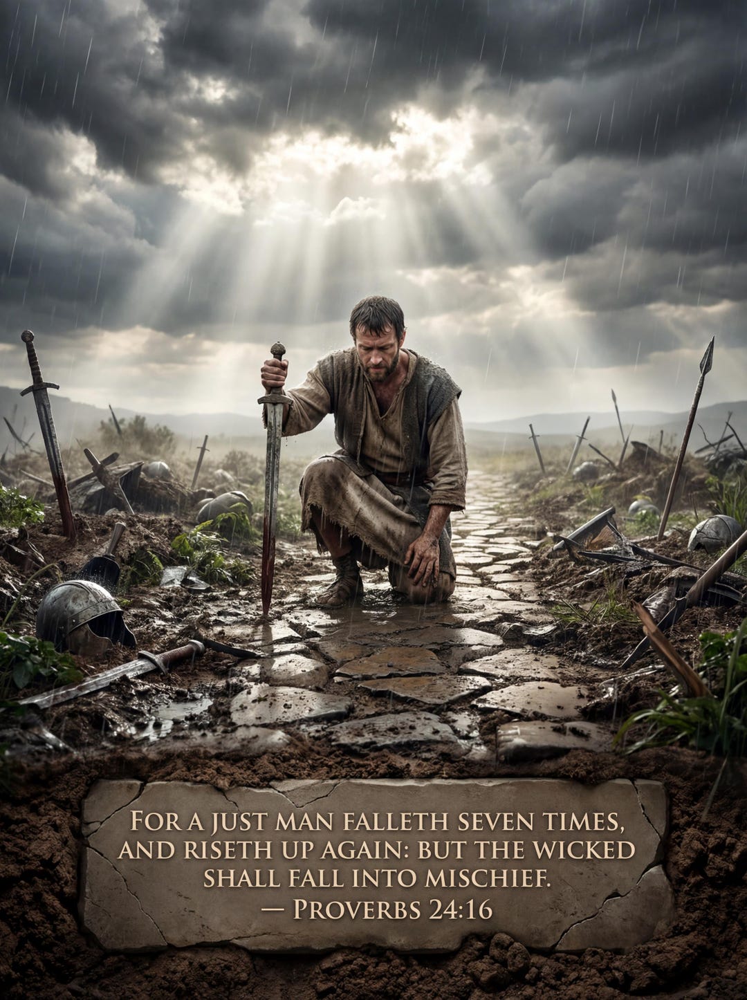 Proverbs 24:16 KJV Digital Download, Christian Wall Poster, Printable ...