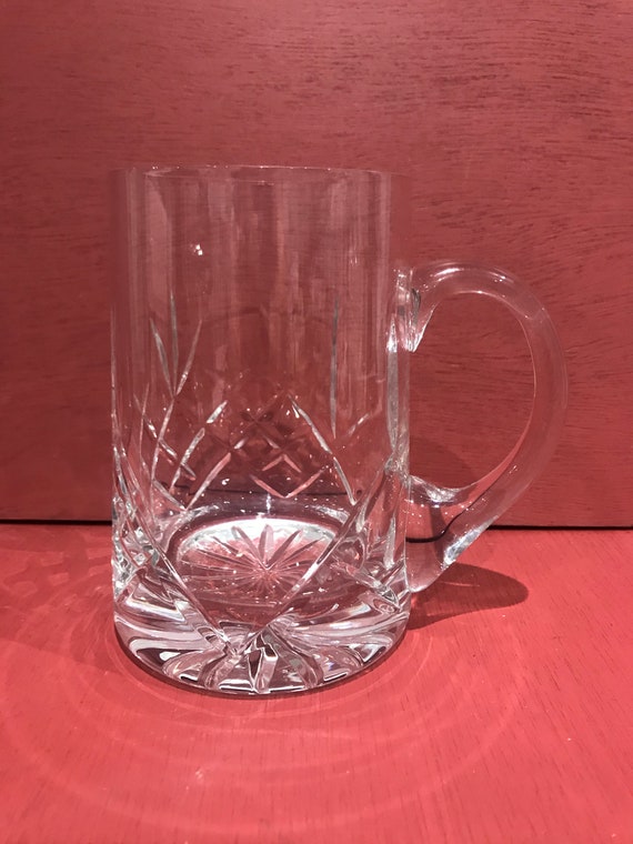 Vintage Lead Crystal Tankard Etsy UK