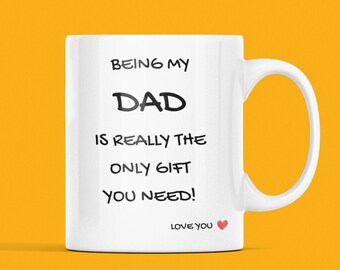 Funny dad gift, best dad mug, gift for best father, father's day gift, birthday gift ideas, Christmas gift for dads from daughter or son