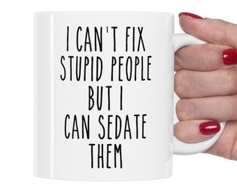 Taza de anestesiología, Regalo divertido para anestesiólogos, Taza divertida de anestesiología, Técnico en anestesiología, Asistente de anestesiólogo