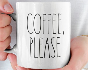 Rae Dunn Coffee Please, Rae Dunn Coffee Mug, Knowledge is Everything, Gift for Christmas or Birthdays