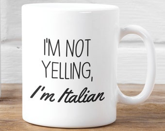 Taza italiana divertida, Idea de regalo italiana, Taza de Italia, Italia, Taza de café italiana, Orgullo italiano, Regalo italiano, Regalo para italiano, Herencia italiana