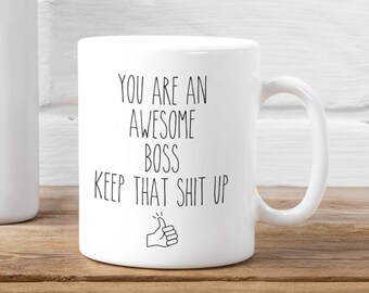 Awesome Boss Mug, Gift For Boss, Boss Mug, Gift For Boss, Funny Boss Gifts, Best Boss, Boss Gag Gifts, Office Party Gift Idea For Boss