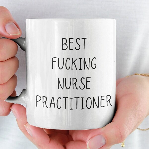 Geschenk für Krankenschwester, Krankenschwester Becher, Rae dunn Krankenschwester, Best Fucking Nurse Practitioner