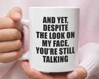 Tazza sarcastica, tazza divertente per adulti, regalo scherzoso, tazza da caffè divertente, parolacce inappropriate, tazza con citazione divertente, regalo per collega