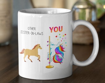 Unicorn Funny Sister in Law Gift, Sister-in-Law Mug Gifts for Sister in Law, Coffee Mug Sister in Law, Birthday Gift Wedding In law Gift