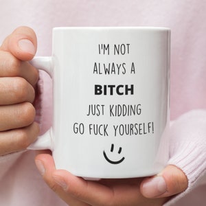I&#39;m Not Always a Bitch Mug | Funny Mug | Best Friend Gift | Bitch Mug | Rude Mug | Inappropriate Mug
