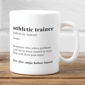 Athletic Trainer Definition Mug, Gift mug for Men and Women l For Birthday, Appreciation, Thank You Gift, Coffee Mug