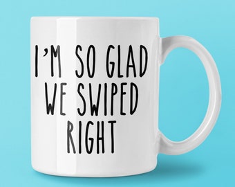 Estoy tan contento de que pasamos la taza derecha, taza romántica, nuevos regalos de relación, taza del día de San Valentín, novia novia novio, regalo de aniversario