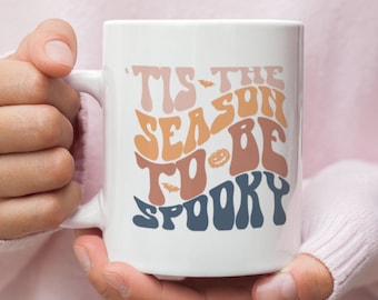 Retro Halloween Coffee Mug | Cute Retro Mug | Tis the season to be Spooky