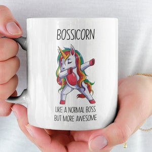 Bossicorn Mug, Like A Normal Boss But More Awesome, Funny Mug for Boss, Boss Gift, Secret Santa Mug