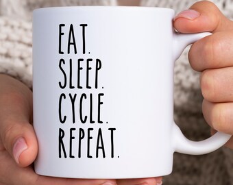 Cycling Gifts, Cycling Mug, Funny Gift Cyclist, Cycle Gift for Man, Bike Gift for Him, Bike Mug Husband, Rae Dunn inspired