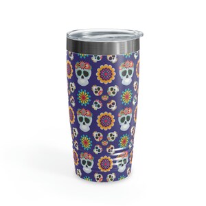 Day Of The Dead Tumbler, Dia De Los Muertos Tumbler, Sugar Skull Tumbler, Day of the dead, Dia de los muertos, Sugar Skull