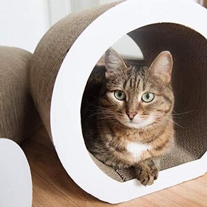Cat Tunnel Scratcher Set 3-Pieces Corrugated Cardboard | Etsy