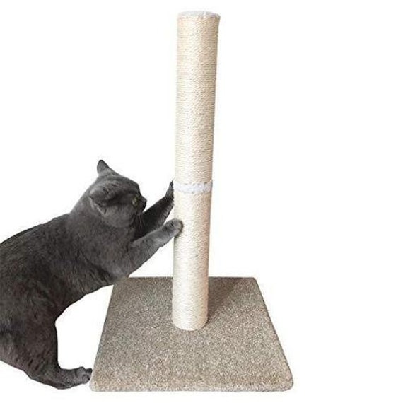 29 Tall Cat Scratching Post Claw Scratching Sisal Post Etsy